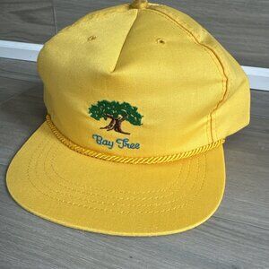 Vintage Bay Tree Strapback Yellow Golf‎ Rope Hat Happy Cappers Made In USA